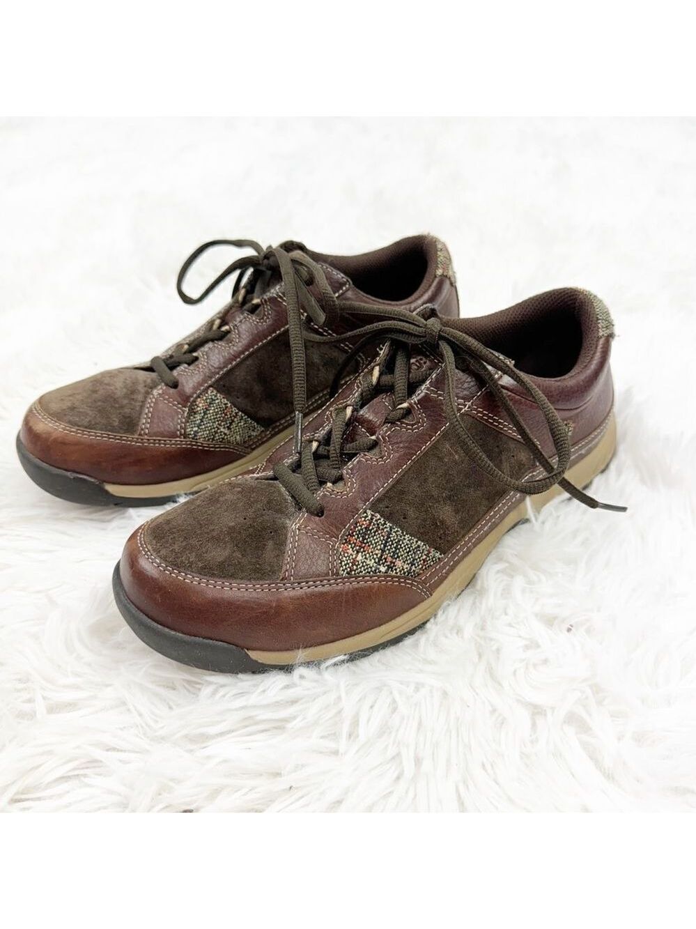 Taos Joyce Patchwork Driving Lace Up Oxford Suede Leather Shoes